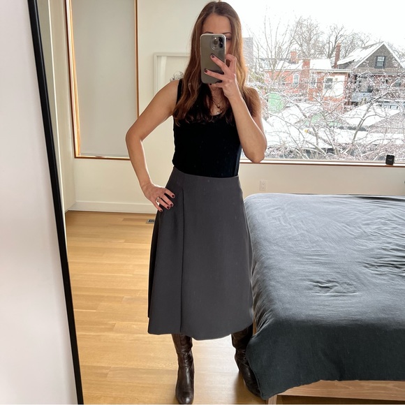Wrap Midi Skirt - Picture 1 of 10